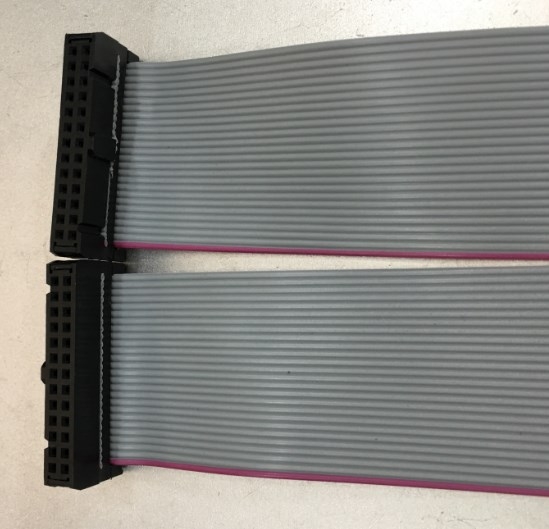 Cáp 26 Pin Flat Ribbon Cable Female to Female 2x13P 26 Wire Grey Dài 1M IDC Pitch 2.54mm - Cable Pitch 1.27mm For HMI Panel CMC CNC PLC