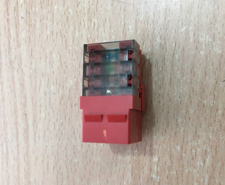 Nhân Mạng Alantek Cat5e 302-202LF1-00RD MODULAR JACK RJ45 CAT5E RED Keystone