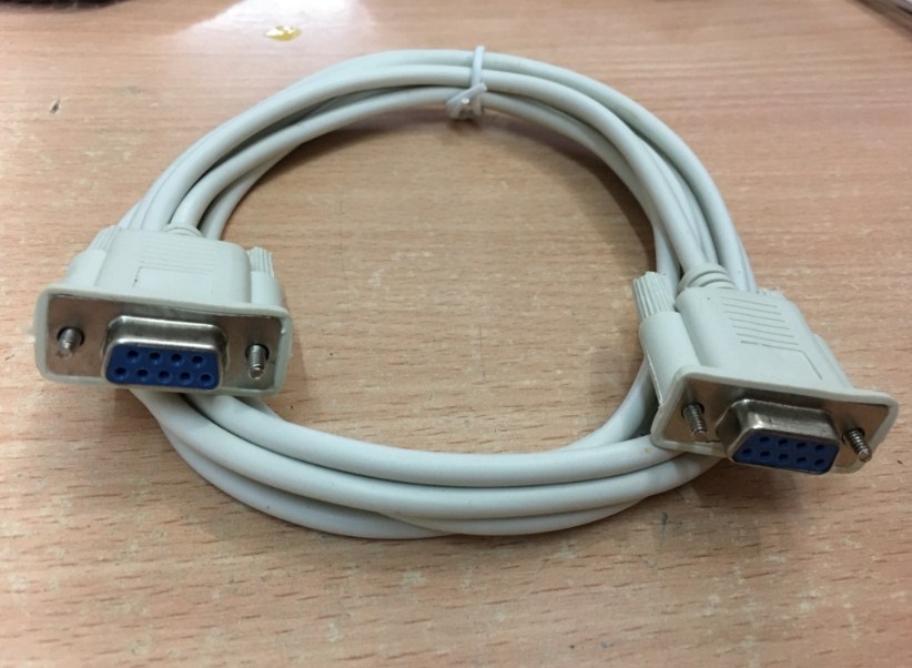 Cáp Lập Trình Cho PLC Delta DVP Series/HMI/TP Với PC UC-PRG030-10A 3M Cable Serial Communication RS232 Null Modem DB9 Female to DB9 Female Grey