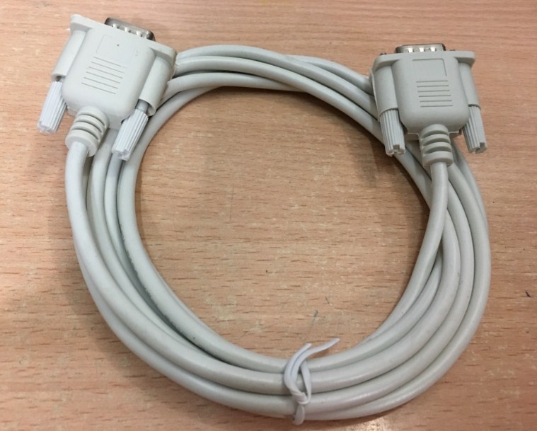 Cáp RS232 Straight Through Serial Cable DB9 Male to DB9 Male DTE to DTE Connection Length 3M