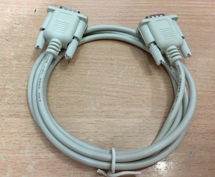 Cáp RS232 Straight Through Serial Cable DB9 Male to DB9 Male DTE to DTE Connection Length 1.5M