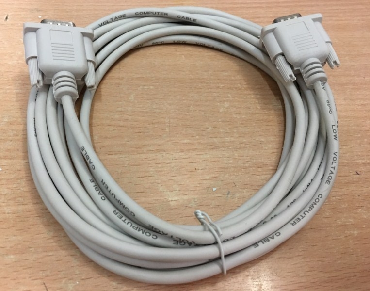 Cáp RS232 Straight Through Serial Cable DB9 Male to DB9 Male DTE to DTE Connection Length 5M