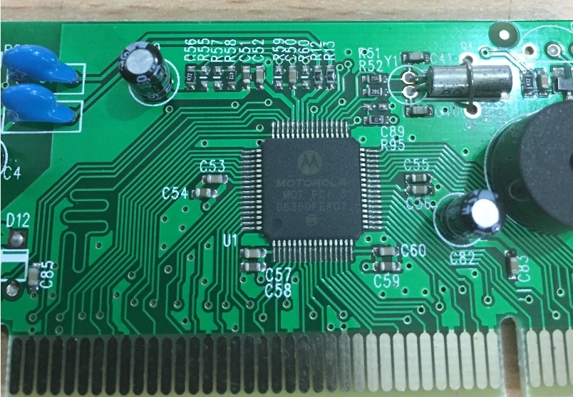 Fax Modem 56K Dial-Up Internet Internal Card PCI 4X SURECOM EP-3921 NETWORKS CARDS Chip MOTOROLA 0636DFEA07