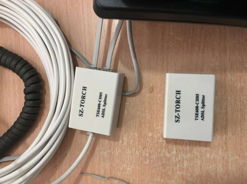 Hộp Chia Điện Thoại Bàn Nối Tiếp 1 Cổng RJ11 Ra 2 Cổng RJ11 Có Bộ Lọc Chống Nhiễu SZ-TORCH TSW600-CH05 Telephone Phone Line Splitter Filter RJ11