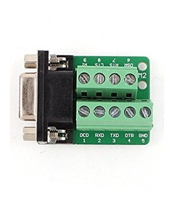 Rắc Cắm Mô Dun Bắt Vít Khối DB9 Connector Male adapter signals Terminal RS232 Serial DTE