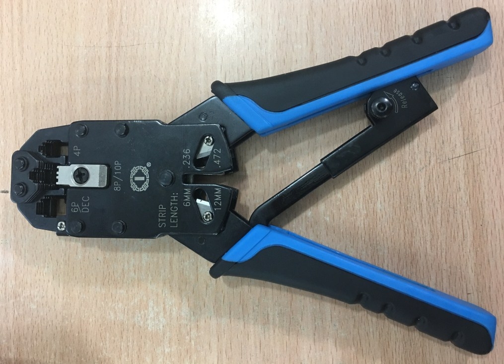 Kìm Mạng Chuyên Dụng All in One Modular Crimping Tool For RJ50 10Pin RJ45 8Pin RJ12 6Pin RJ11 4Pin RJ9 4Pin RJ45 10 Conductor TL-200R