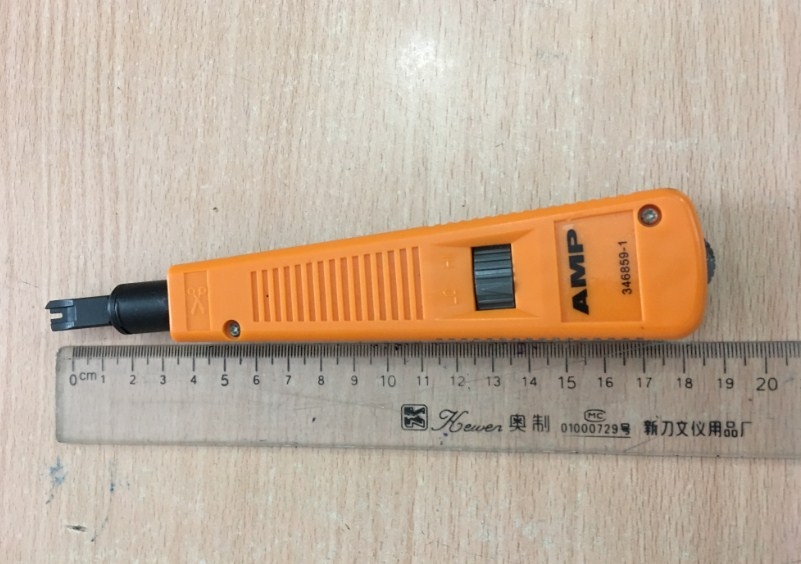 Dụng Cụ Thi Công Mạng Và Điện Thoại Impact Punch Down Tool AMP 346859-1 Network Wire Punch Down Cable CAT5 CAT6