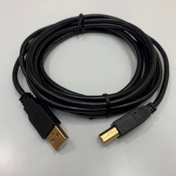 Cáp Lập Trình UC-PRG030-02A 10ft Dài 3M Programming Cable USB 2.0 Type A Male to Type B Male For HMI Delta TP Series Với Computer