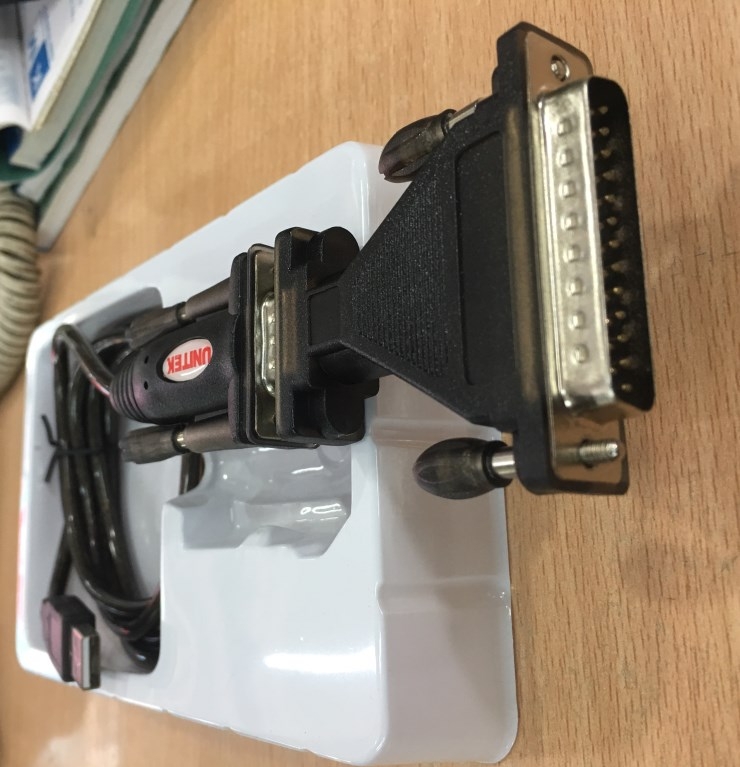 Cáp Chuyển Đổi Cổng USB 1.1 To Serial Cable Adapter UNITEK Y-105A Prolific PL2303 Chipset Dài 1.5M