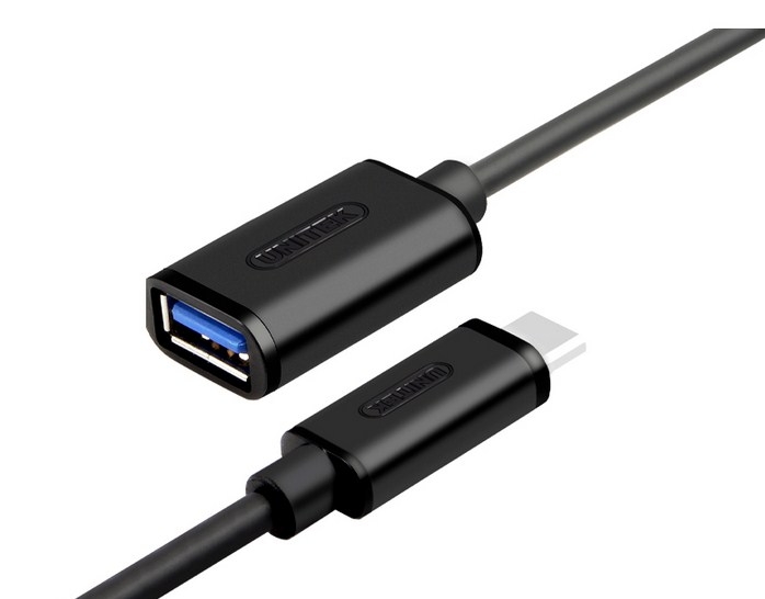 Cáp chuyển USB 3.1 Type C to USB 3.0 A Female chính hãng Unitek( Y-C476BK)10Gbit/s dài 20cm