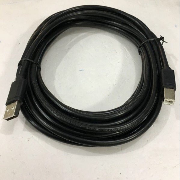 Cáp Lập Trình USB-CBL-AB15 USB 2.0 Type A to Type B 5M Cable For Connection Touch Panel Koyo C-More HMI to Computer Programming/Download