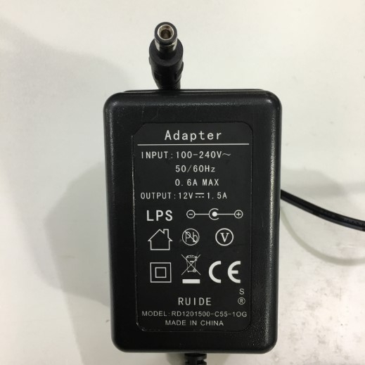 Adapter 12V 1.5A 18W RUIDE For Thiết Bị Router Cân Bằng Tải DrayTek Vigor2925 Series Connector Size 5.5mm x 2.5mm
