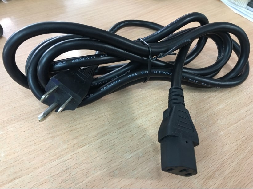 Dây Nguồn VOLEX E62405 PS204 V1625 NEMA 5-15P to C13 AC Power Cord 13A 125V 3x1.31mm 16AWG Length 1.8M