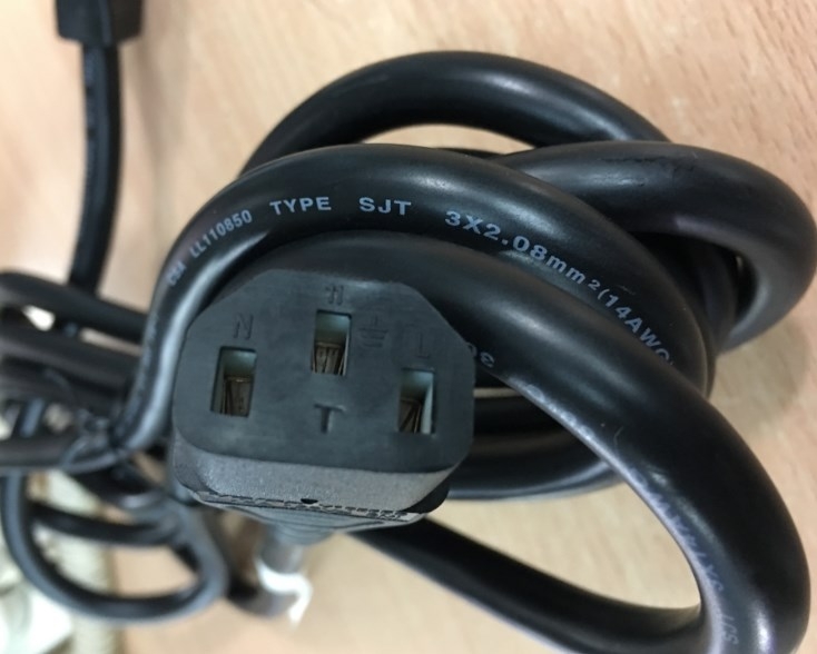 Dây Nguồn VOLEX E62405SP PS204 V1625BS NEMA 5-15P To C13 AC Power Cord 15A 125V 3x2.08mm 14AWG Length 2M