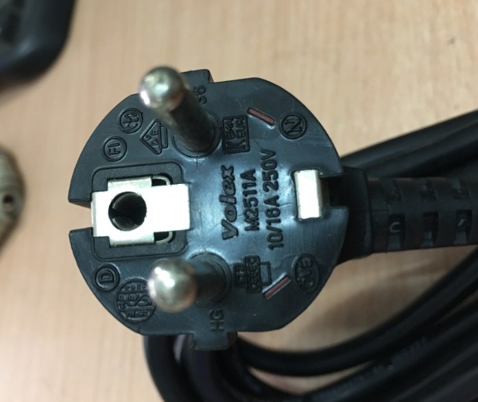 Dây Nguồn Máy Chủ IBM DELL HP VOLEX M2511A V1625 AC Power Cord Schuko CEE7 Euro Plug to IEC320 C13 16A 10A 250V 18AWG 3x1.0mm Length 2.7M