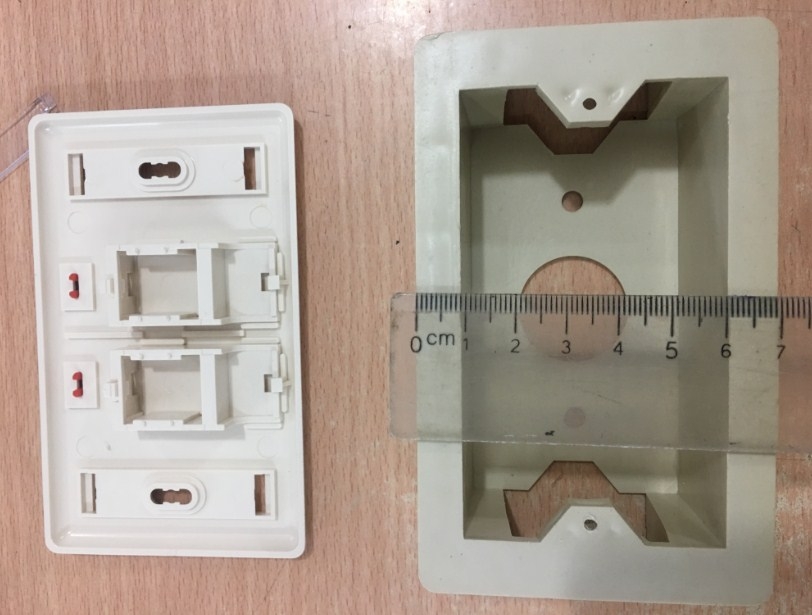 Đế Lắp Nổi Chữ Nhật WallPlate Network RJ45 Back Plate Wall Mount box 115x70x35mm