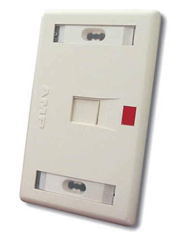 Mặt Chữ Nhật WallPlate AMP US Style Decorator Faceplate Kit 1-Port 0-0272352-1