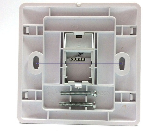 Mặt Vuông WallPlate AMP US Style Decorator Faceplate Kit 1-Port 28868-1