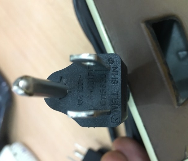 Dây Nguồn Well Shin E115330 WS-001F WS-002 NEMA 5-15P to C13 AC Power Cord 10A 125V 3x0.824mm 18AWG Length 1.5M