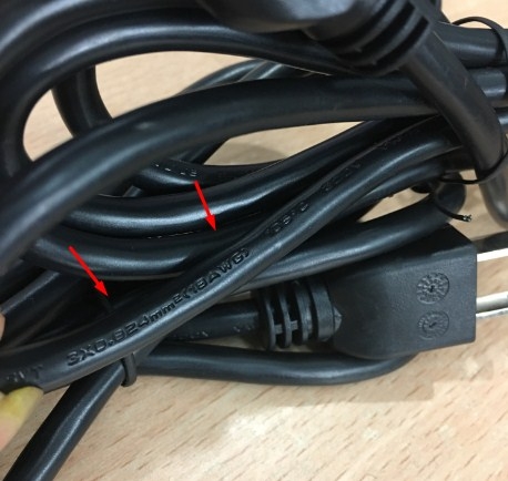 Dây Nguồn Well Shin E115330 WS-001F WS-002 NEMA 5-15P to C13 AC Power Cord 10A 125V 3x0.824mm 18AWG Length 1.5M