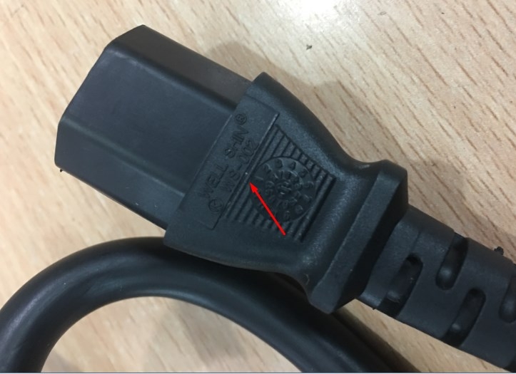 Dây Nguồn WELL SHIN E115330 WS-001 WS-002 NEMA 5-15P To C13 AC Power Cord 15A 125V 3x2.08mm 14AWG Length 1.5M