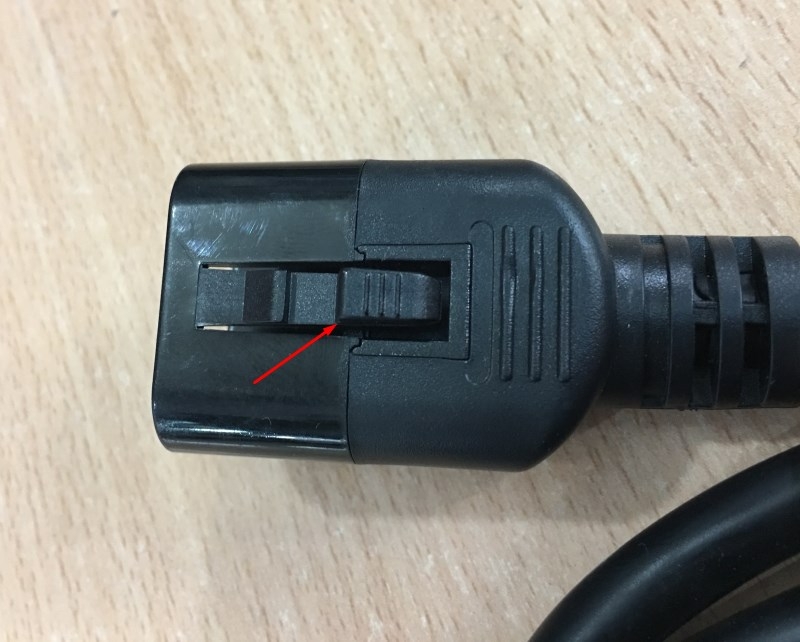 Dây Nguồn Có Khoá Chốt Lẫy Chính Hãng Well Shin WS-002A-4 WS-003-5 AC Power Cord IEC60320 C13 Locking to IEC60320 C14 Locking 10A 250V 3x1.04mm² 17AWG Length 2M