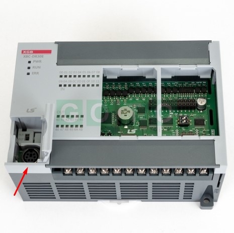 Cáp Điều Khiển Máy Ép Phun Nhựa Tạo Khuôn Mini Din 6 Pin Male to RS232 DB9 Male Dài 3M For HITECH HMI PWS5610S-S Với PLC LS XGB XBC-DR30E