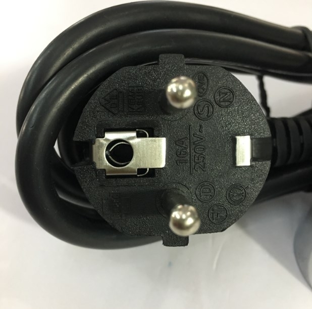 Dây Nguồn XIEKANG XK-06 Chuẩn 2 Chân Đầu Tròn AC Power Cord Schuko CEE7 Euro Plug to C13 10A 250V 3x0.75mm Length 1.8M