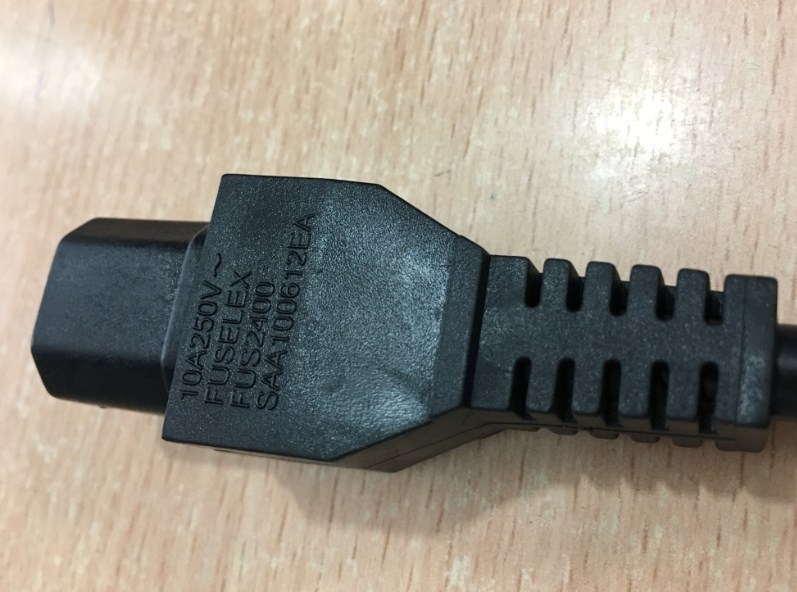 Dây Nguồn Chính Hãng Shenzhen YuXin E300401 YY-3 NEMA 5-15P To C15 AC Power Cord 10A 250V 3x1.31mm 16AWG Length 1.8M