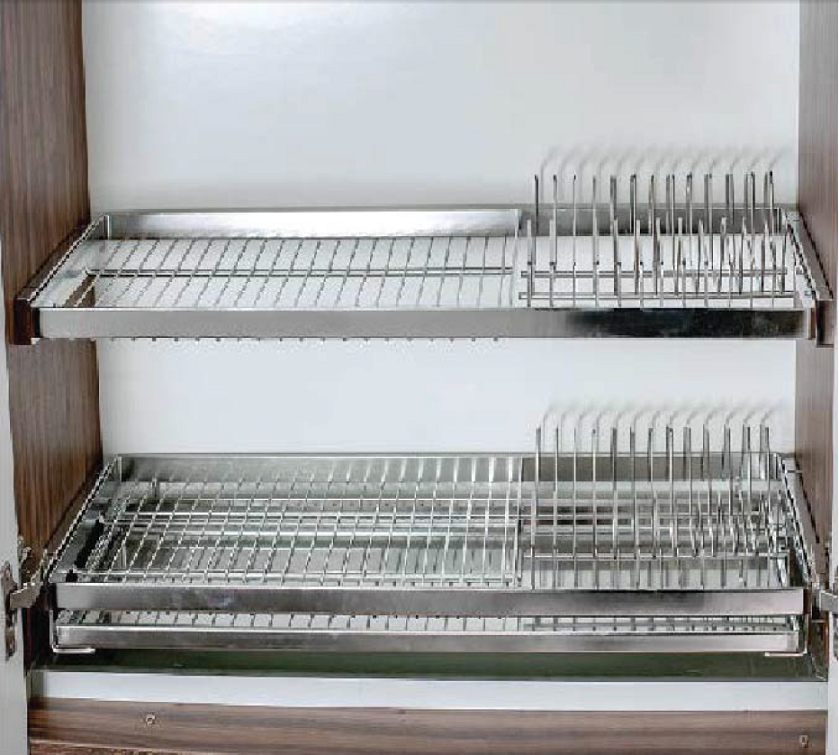 Kệ chén 2 tầng Higold âm tủ inox 304 - Phụ Kiện Bếp HIGOLD