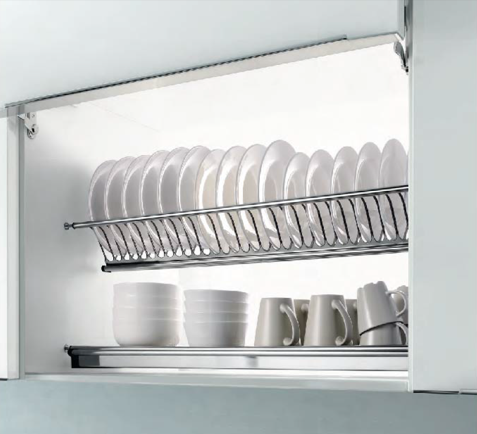 Giá để bát đĩa inox 304 trong tủ bếp Thiết kế đẹp và hữu dụng cho không gian bếp hiện đại
