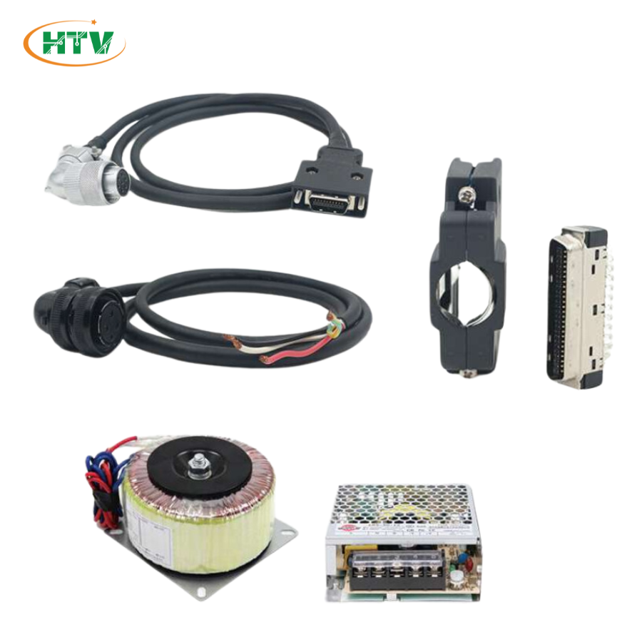 Các phụ kiện đi kèm với servo motor/servo driver 