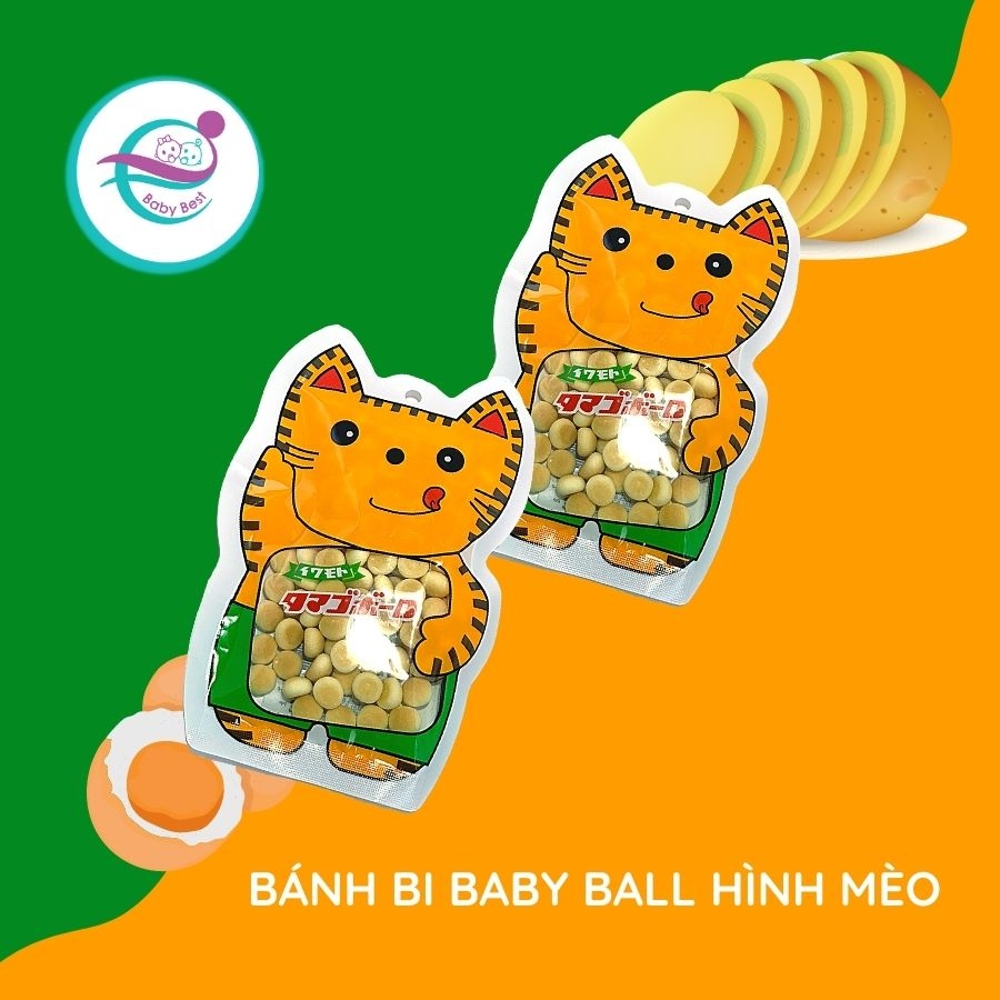 Bánh bi Baby Ball hình mèo BabyBest