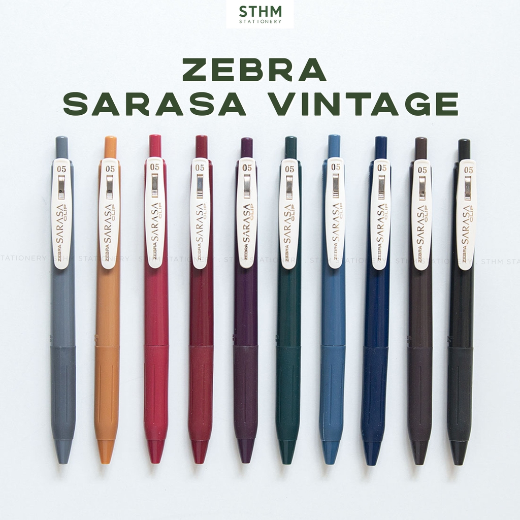 Bút gel nhiều màu ZEBRA SARASA VINTAGE ngòi 0.5mm
