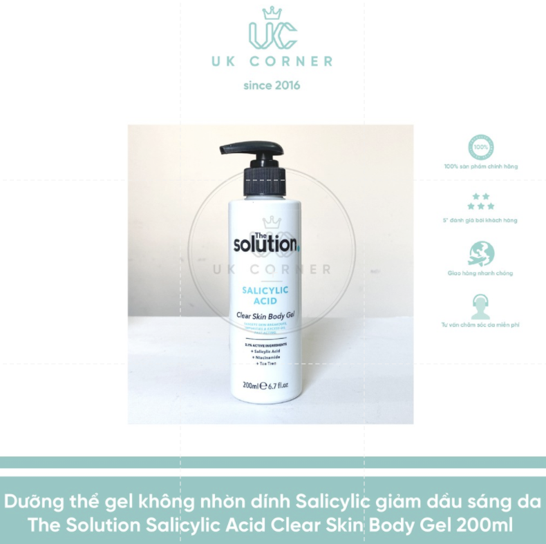 The Solution Salicylic Acid Clear Skin Body Gel UK Corner Store