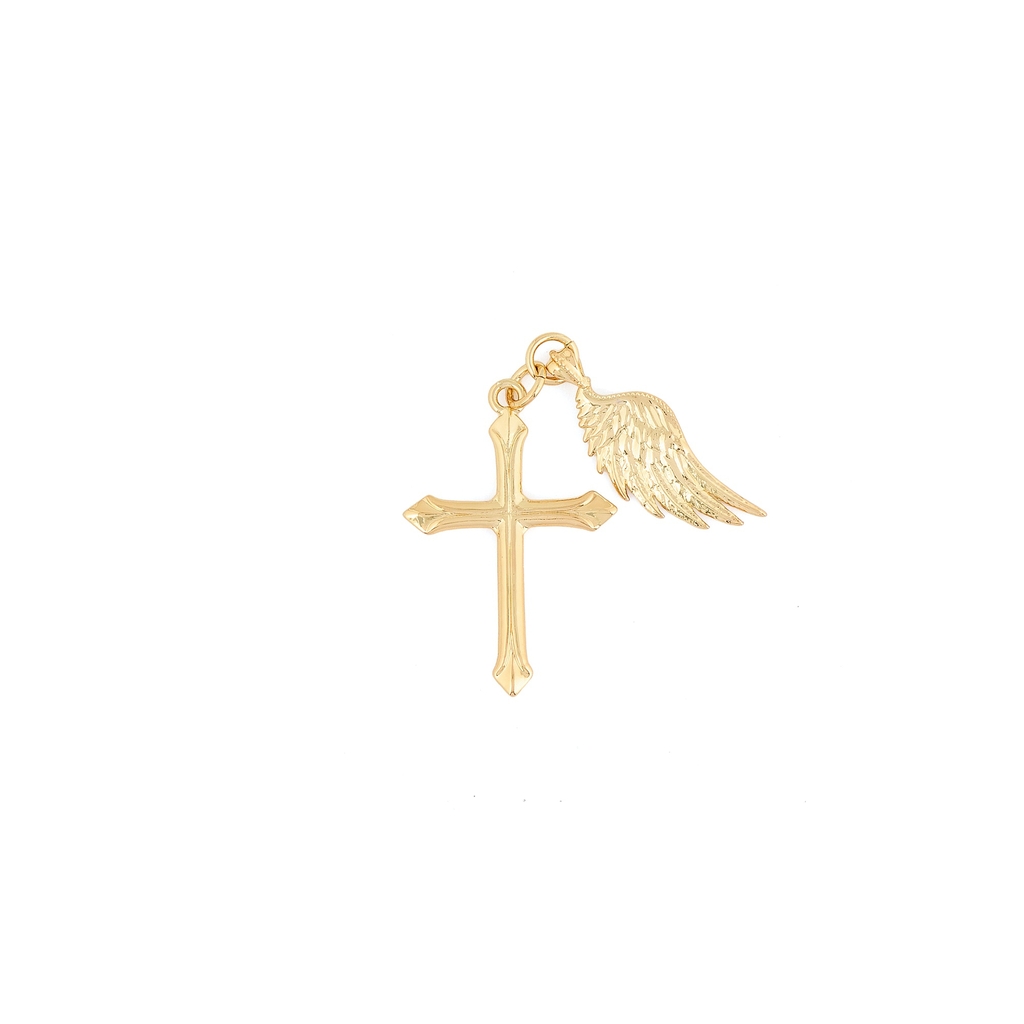 Dây Chuyền Thánh Giá Charm Cánh Gold