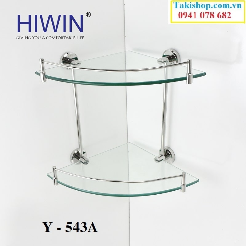 Báo giá kệ kính inox 2 tầng Hiwin Y-543A