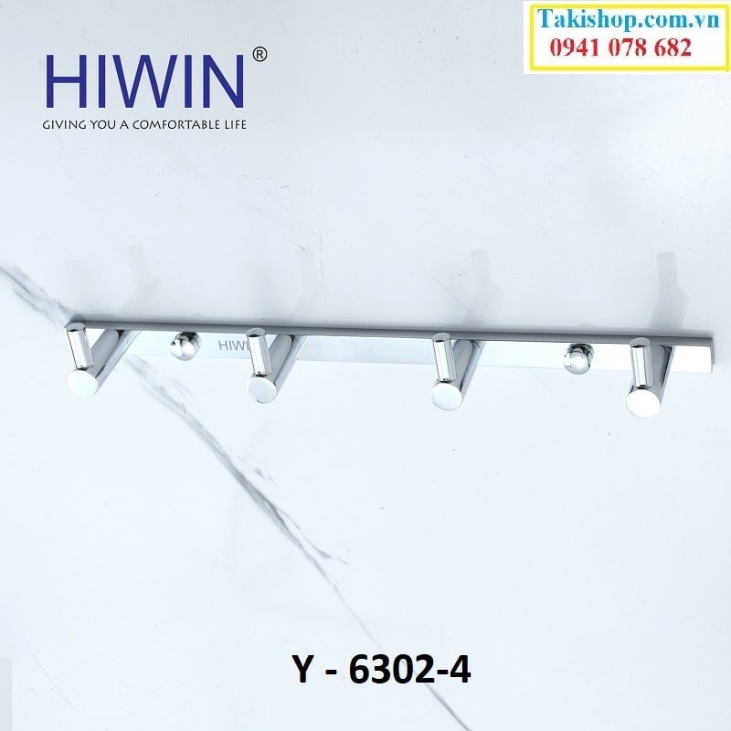 Báo giá móc treo quần áo đồng mạ crom Hiwin Y-6302-4