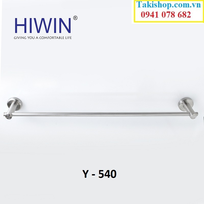 Báo giá thanh vắt khăn đơn inox 304 mặt mờ cao cấp Hiwin y-540