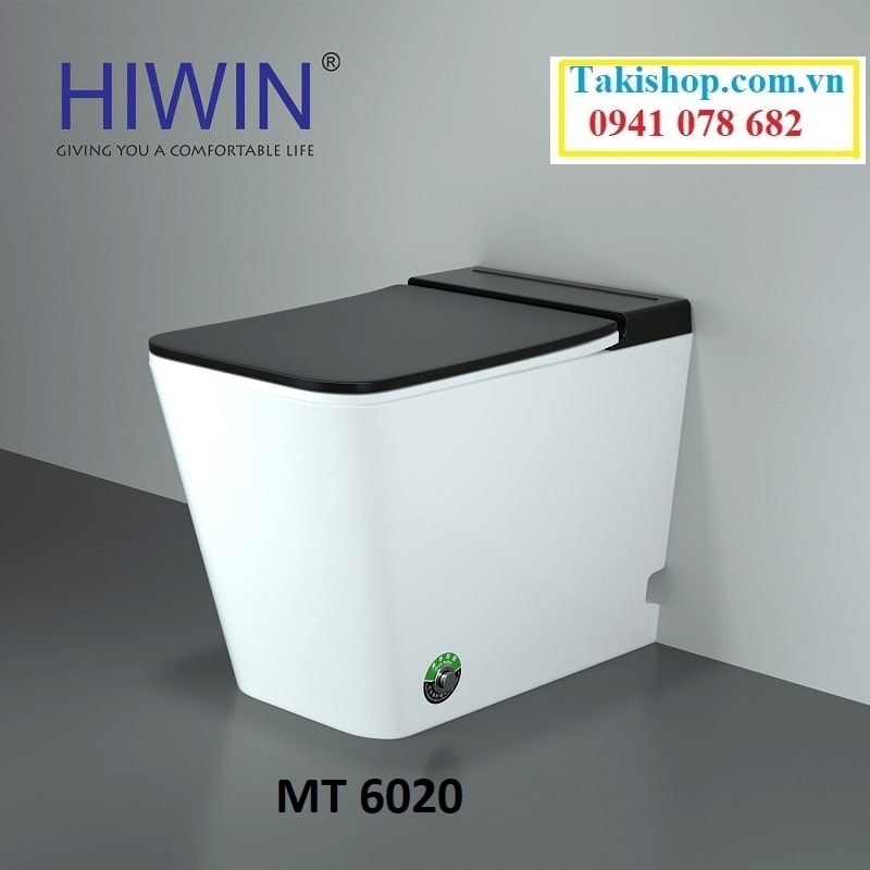 bêt, bồn cầu hiwin mt 6020 liền khối không két nước