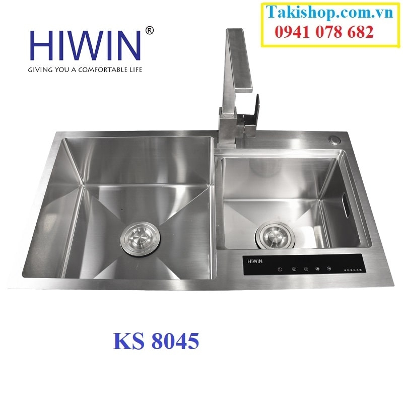 cung cấp chậu rửa bát khử khuẩn hiwin ks 8045 giá rẻ