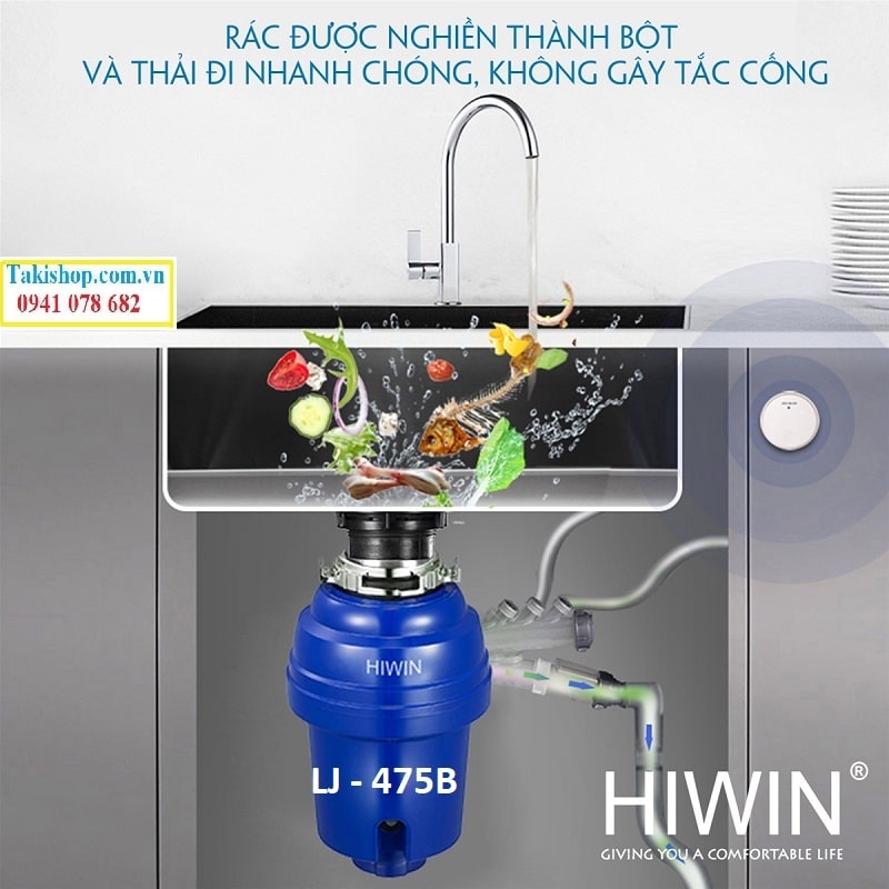 Cung cấp máy xử lý rác thải gia đình cao cấp Hiwin LJ - 475B