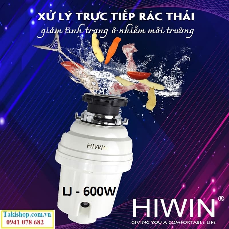 Cung cấp máy xử lý rác thải gia đình Hiwin LJ - 600W