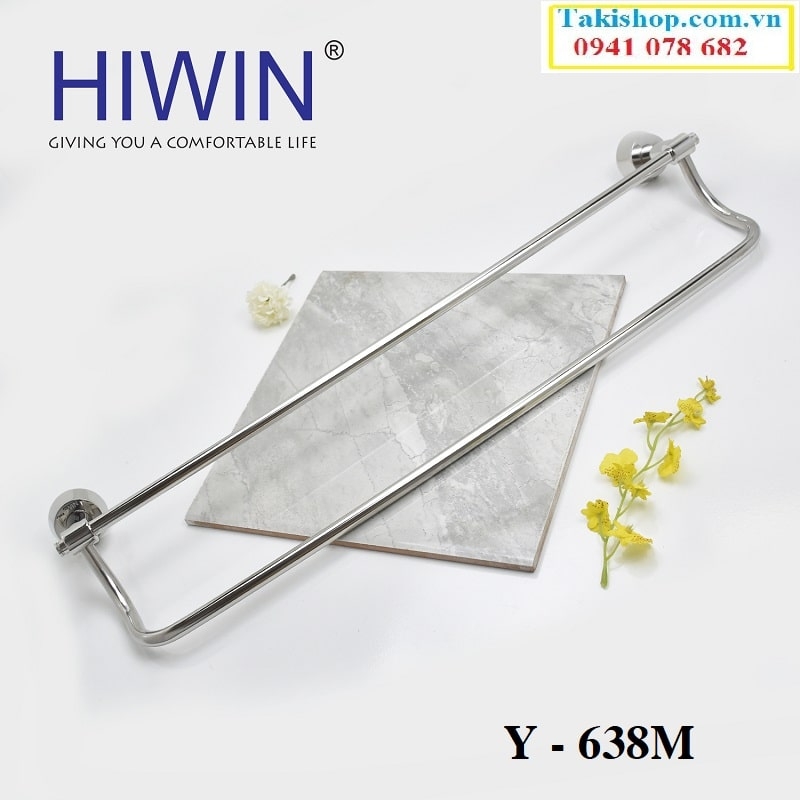 Cung cấp thanh vắt khăn đôi inox 304 cao cấp Hiwin Y - 638M