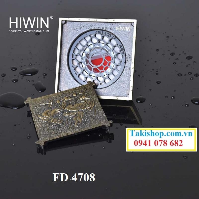 cung cấp thoát sàn hiwin fd 4708 hình cá vàng hoa sen