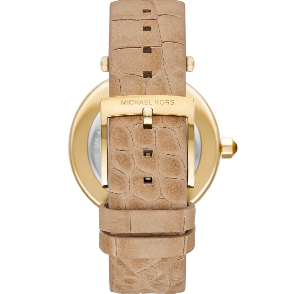 Đồng Hồ Nữ Michael Kors Parker MK4725 Dây Da Nâu Sữa Đính Đá 39mm Shop ...