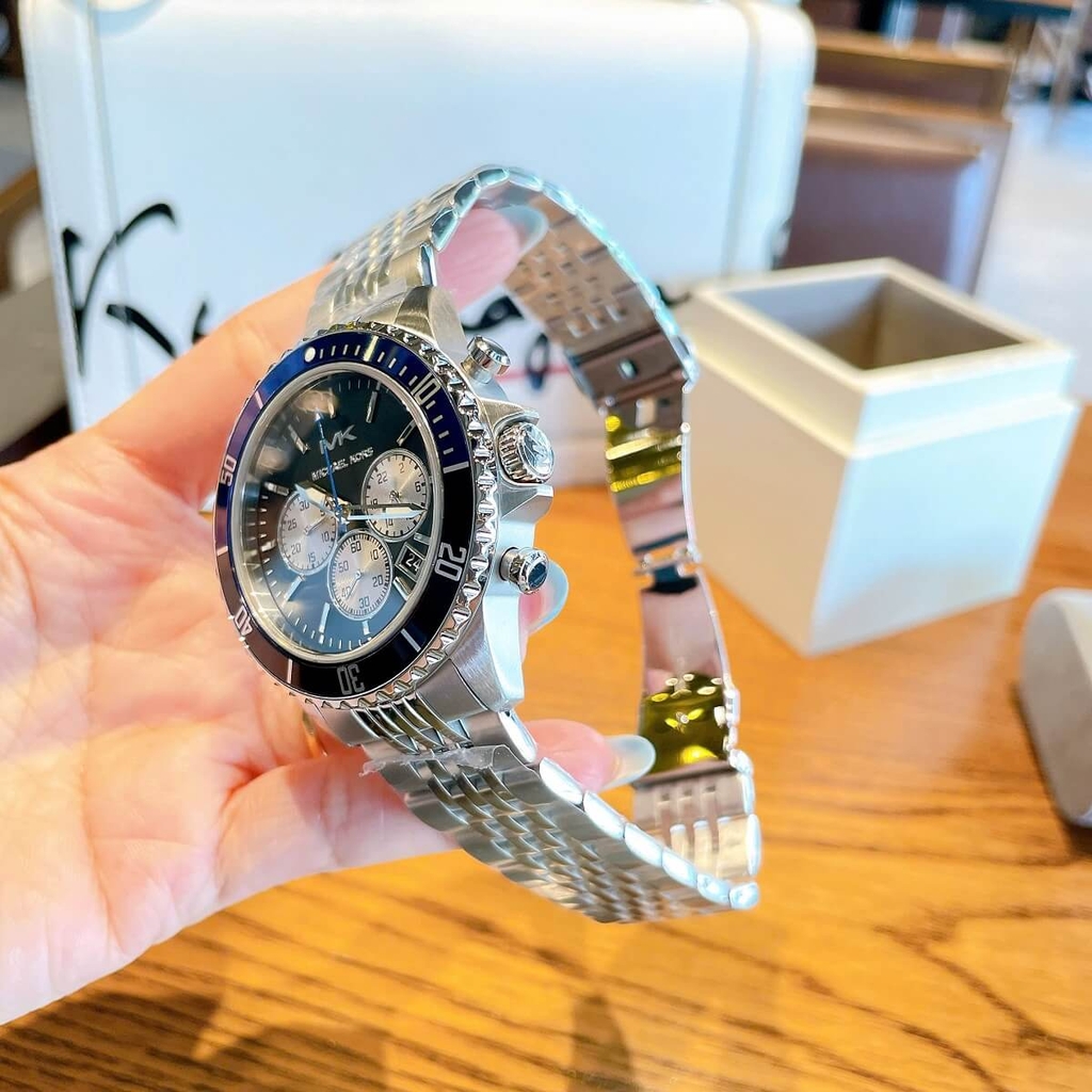 Đồng Hồ Nam Michael Kors MK8749 Chronograph Vỏ Silver Size 44mm Chính ...