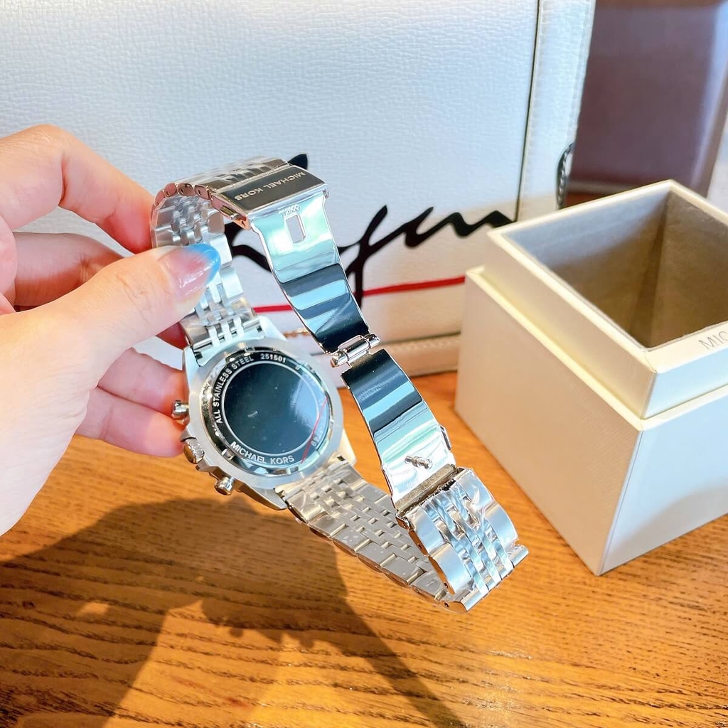 Đồng Hồ Nam Michael Kors MK8749 Chronograph Vỏ Silver Size 44mm Chính ...
