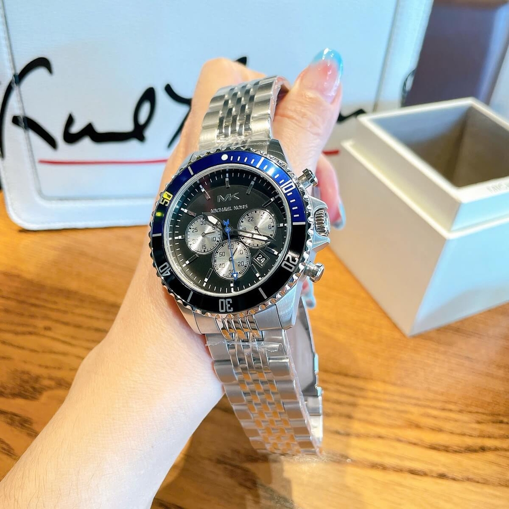 Đồng Hồ Nam Michael Kors MK8749 Chronograph Vỏ Silver Size 44mm Chính ...