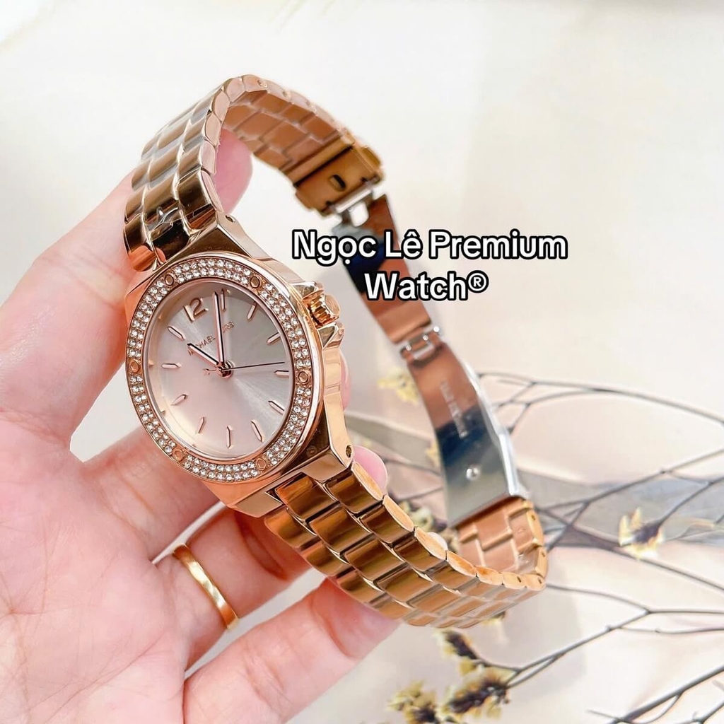 Đồng Hồ Nữ Michael Kors MK7279 Lennox Dây Kim Loại Màu Rose Size 33mm ...